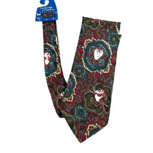 Looney Tunes Mania Men's Tie Necktie Paisley 59 Long 3.75 Wide Polyester NEW